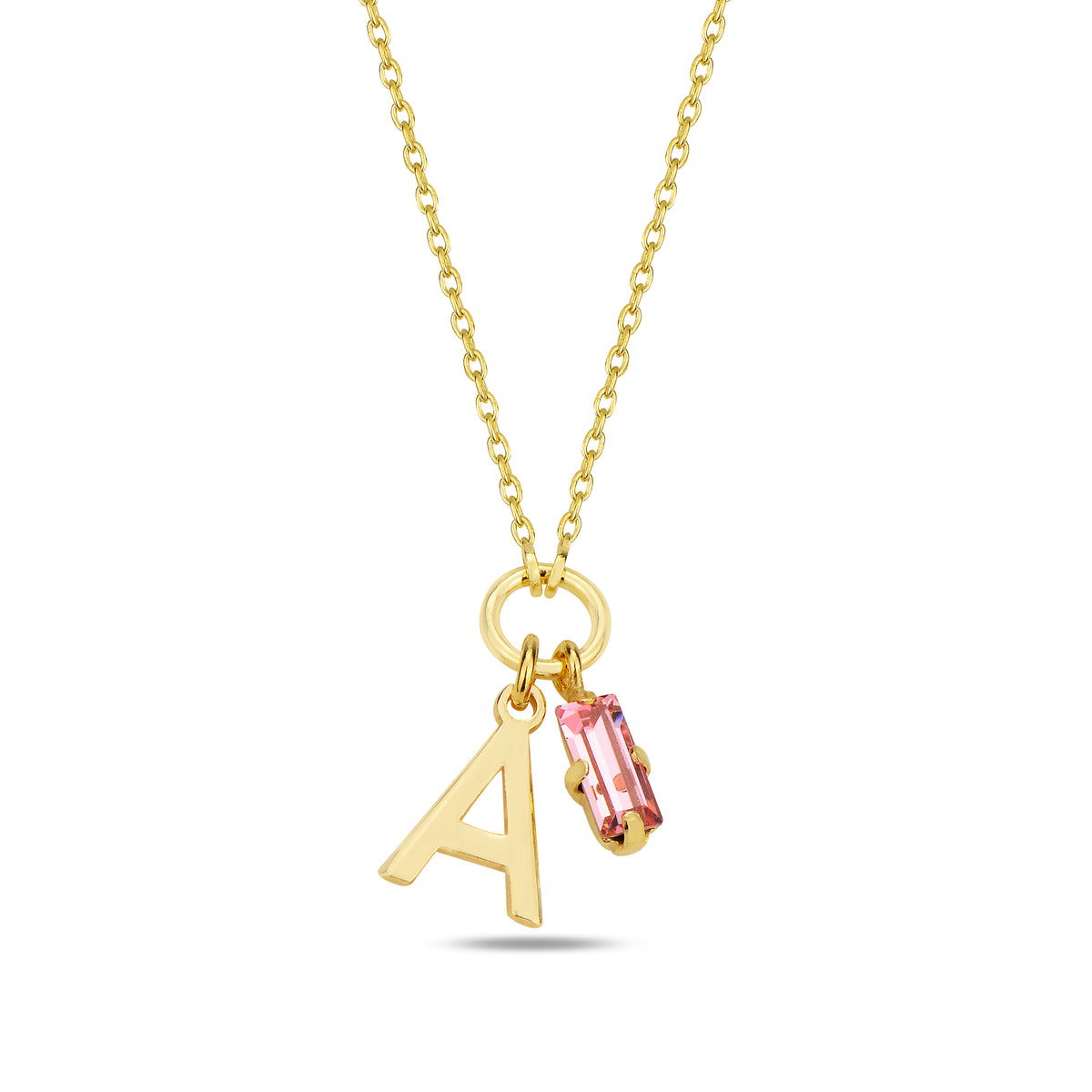 Alphera Pink Harf Kolye