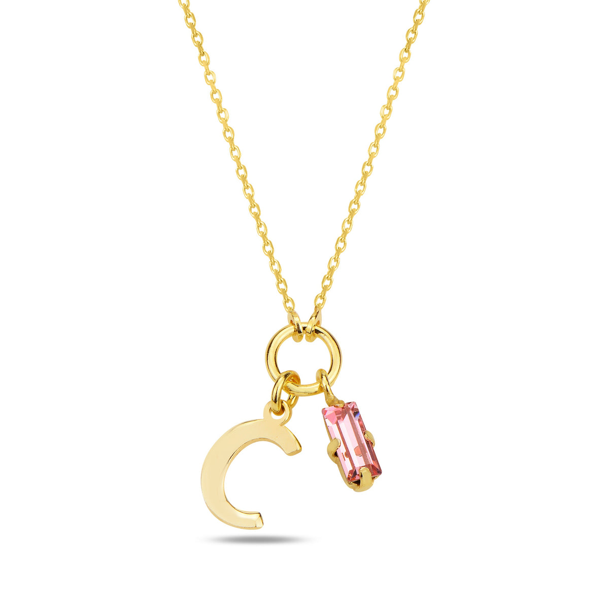 Alphera Pink Harf Kolye