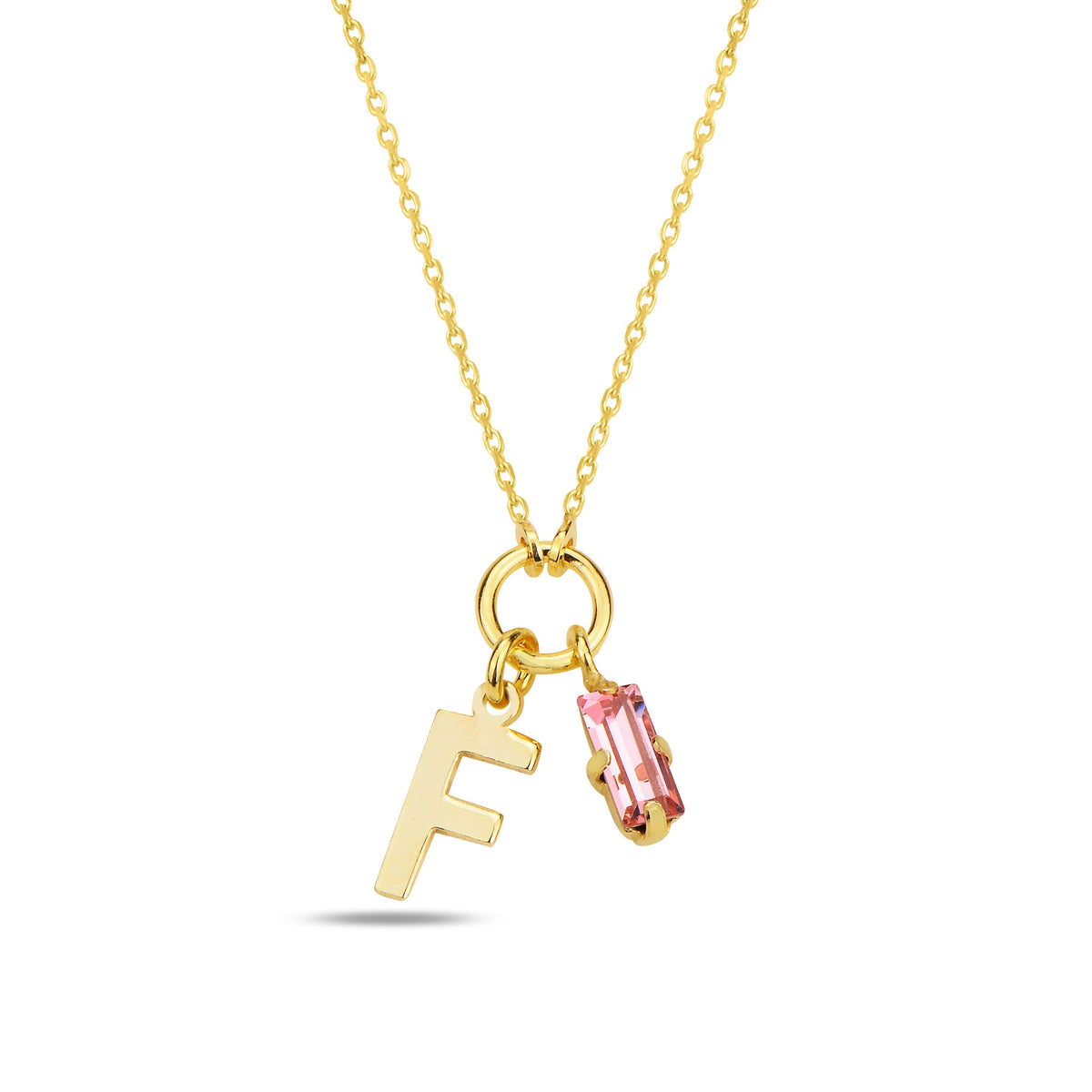Alphera Pink Harf Kolye