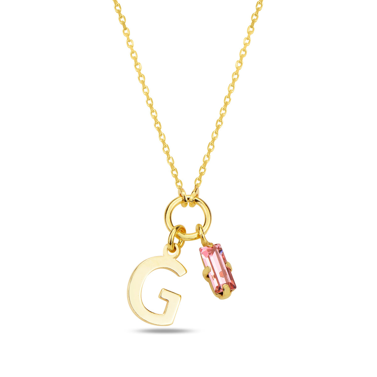 Alphera Pink Harf Kolye