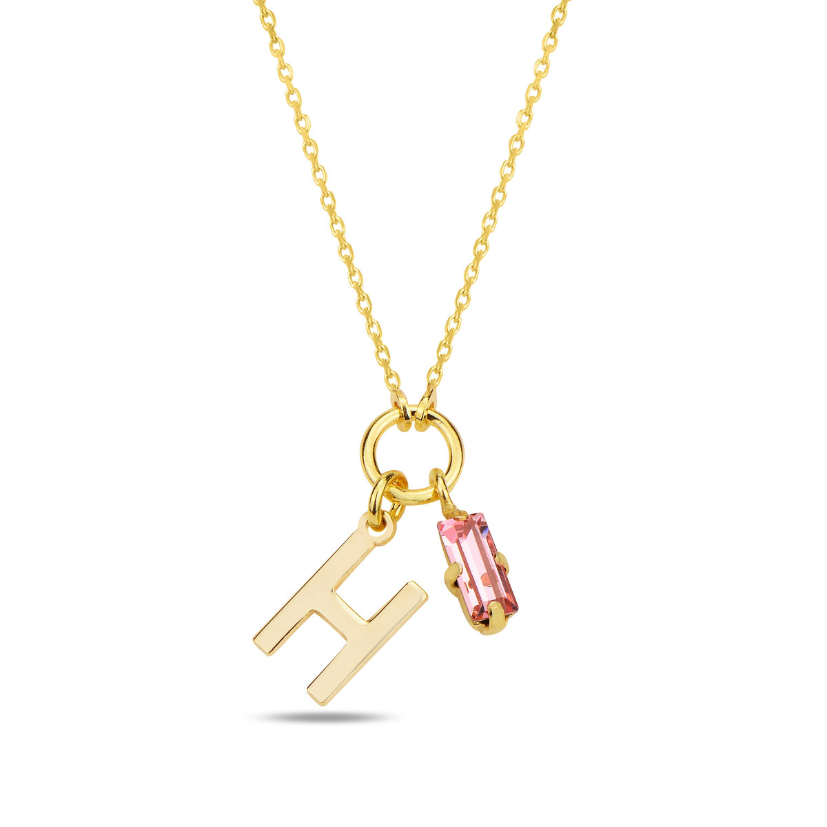 Alphera Pink Harf Kolye