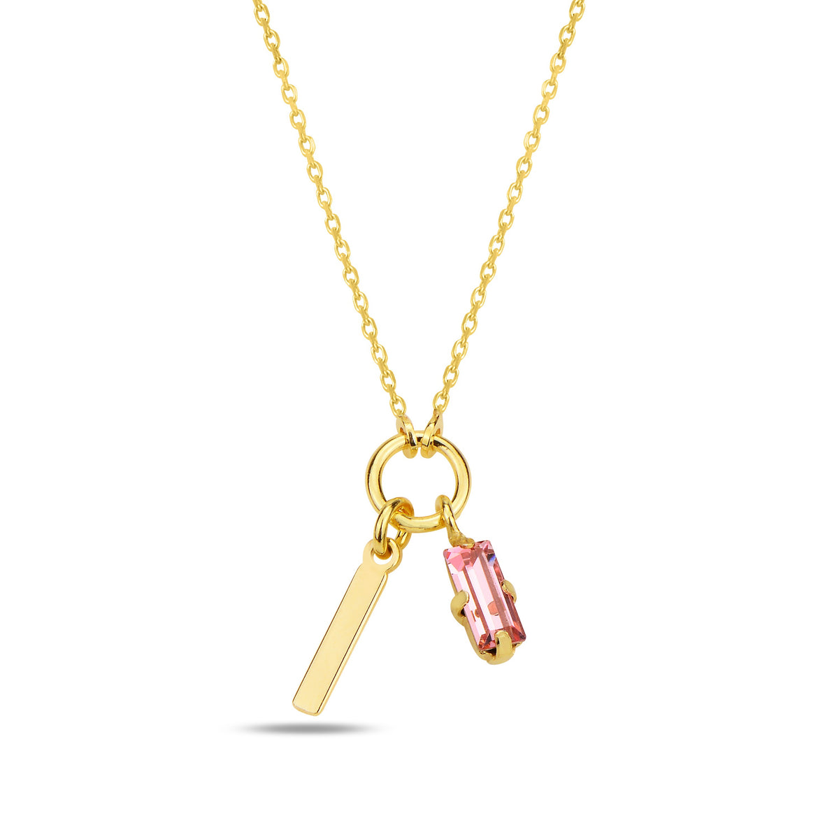 Alphera Pink Harf Kolye