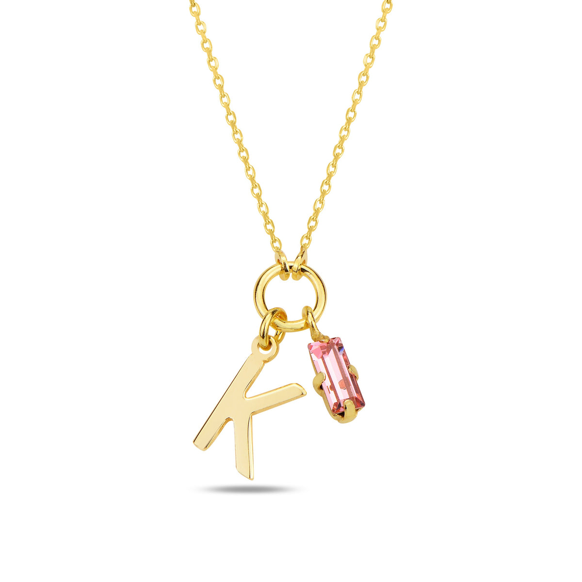 Alphera Pink Harf Kolye
