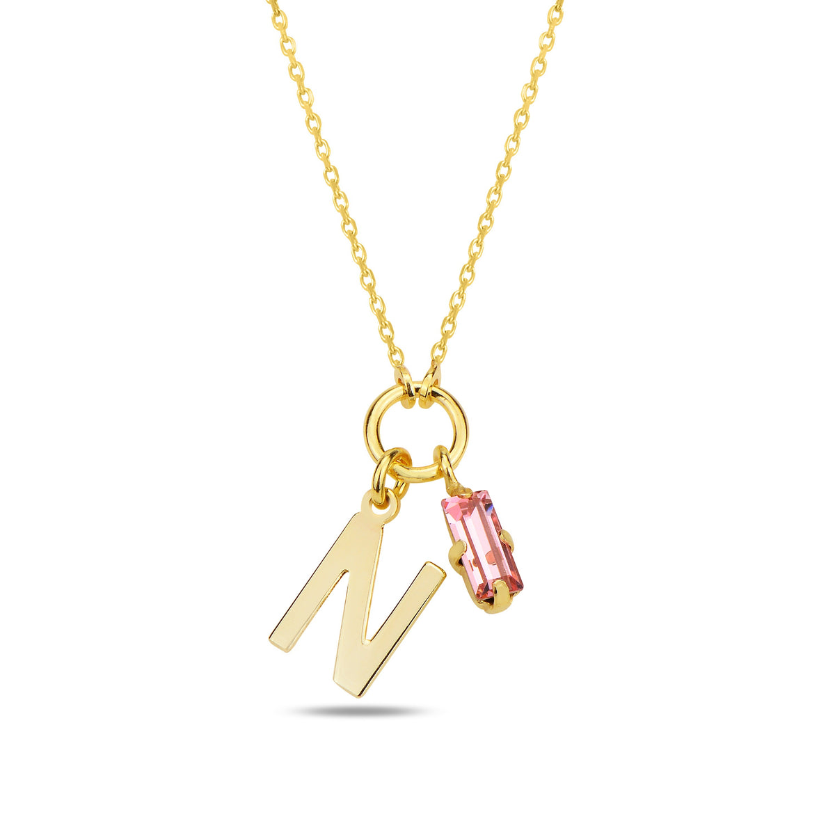 Alphera Pink Harf Kolye