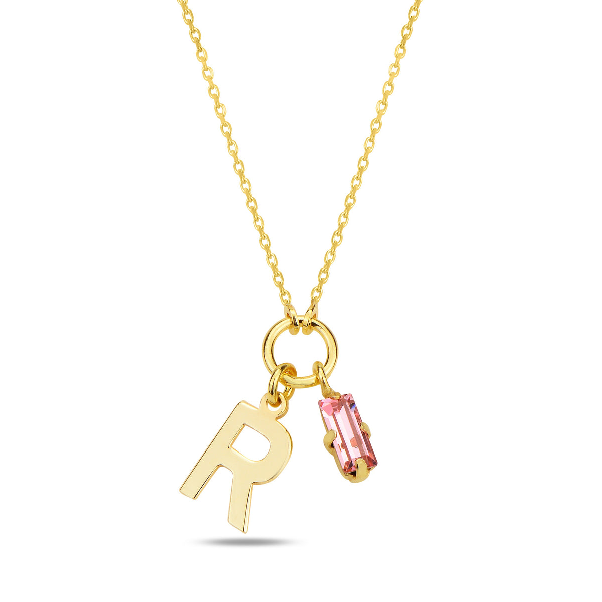 Alphera Pink Harf Kolye
