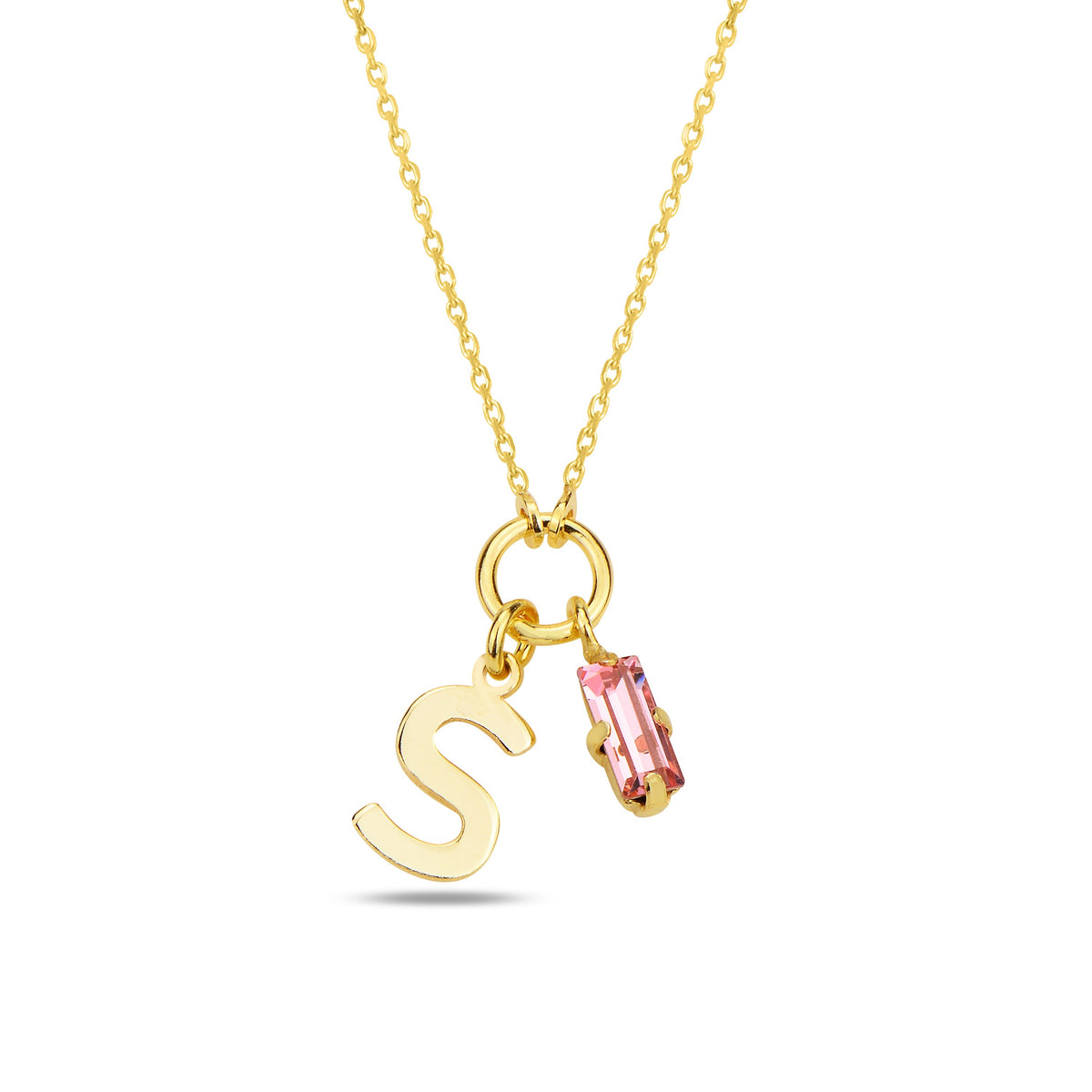 Alphera Pink Harf Kolye