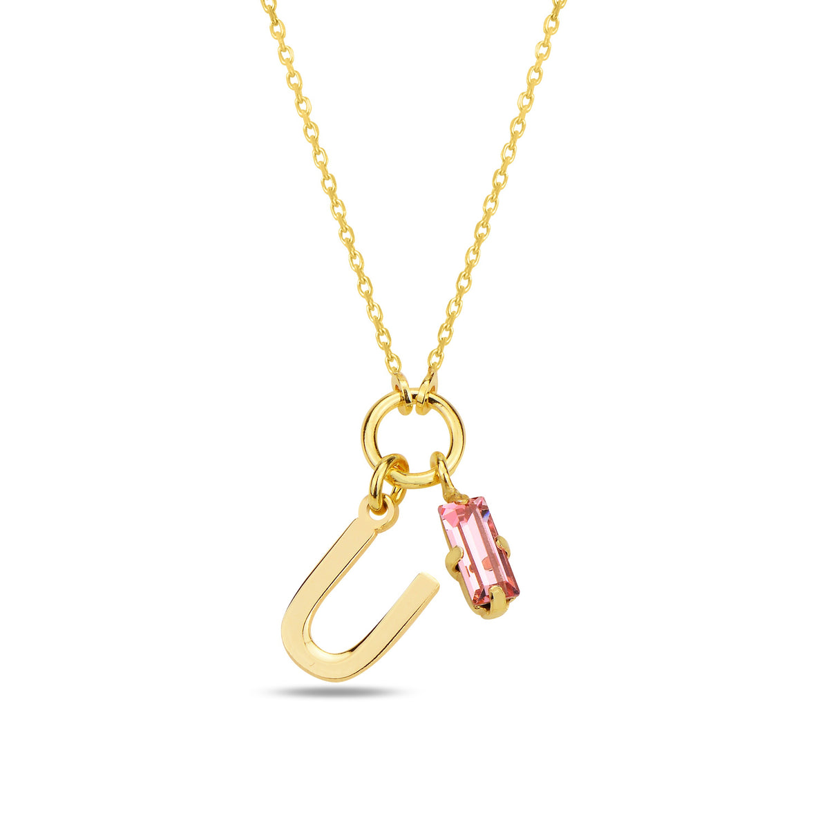 Alphera Pink Harf Kolye