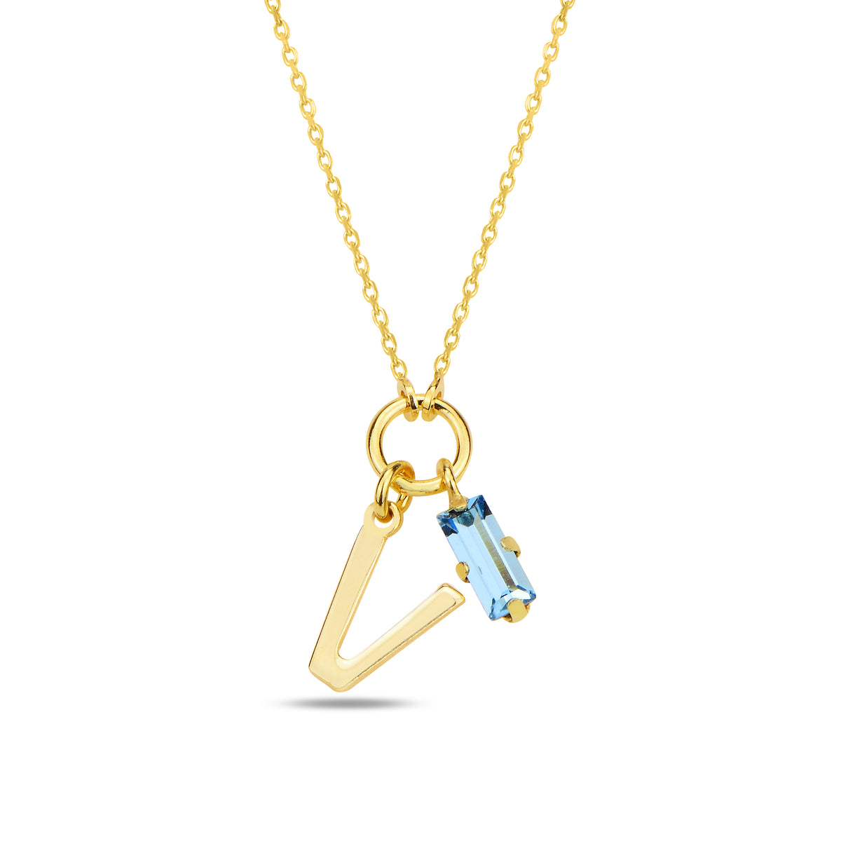 Alphera Blue Harf Kolye
