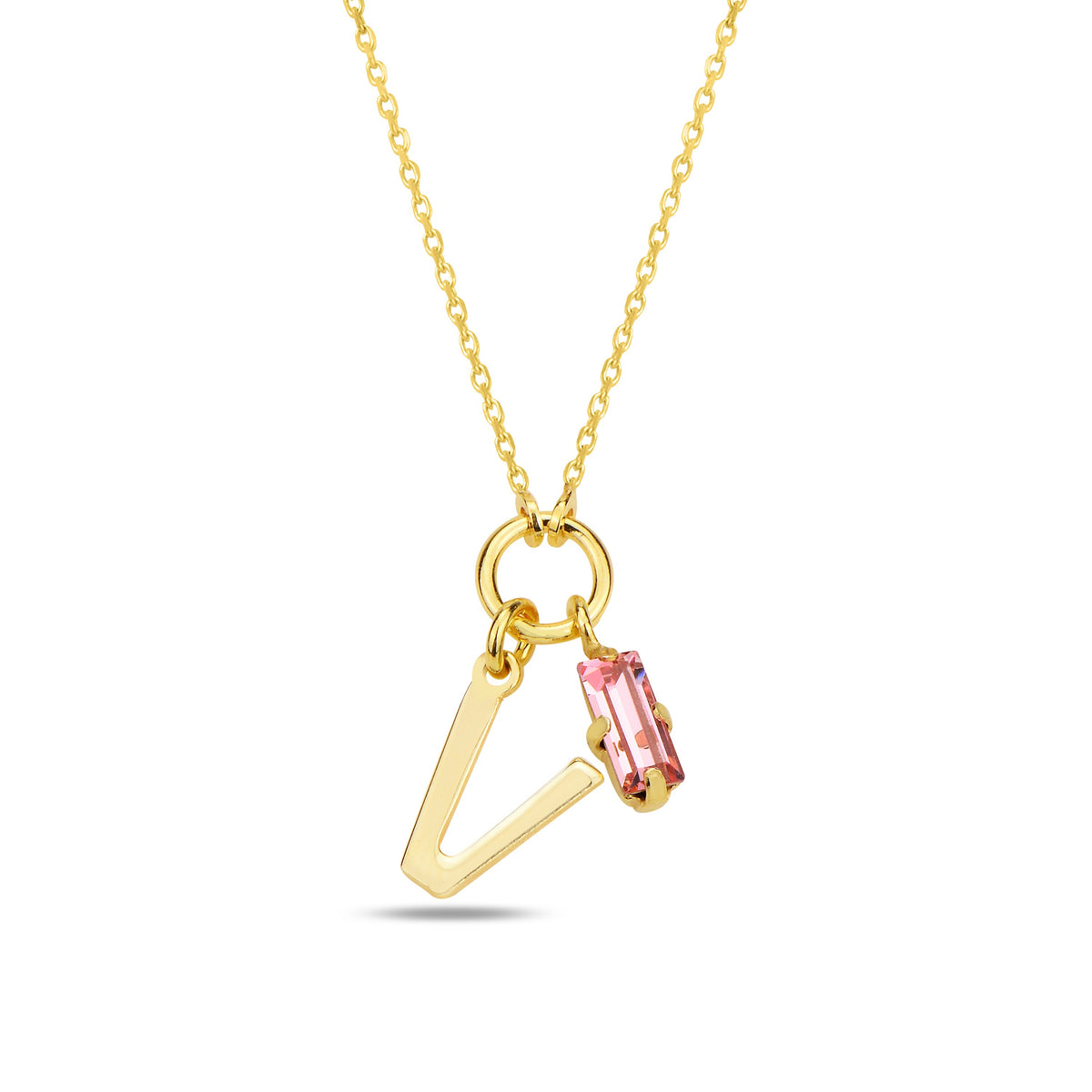 Alphera Pink Harf Kolye